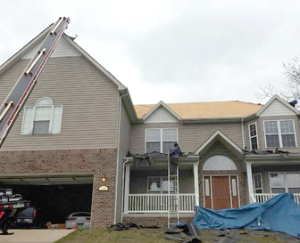 Hail Damage Insurance Claims Ballwin MO - Roof Repair - Edwards Roofing - construction